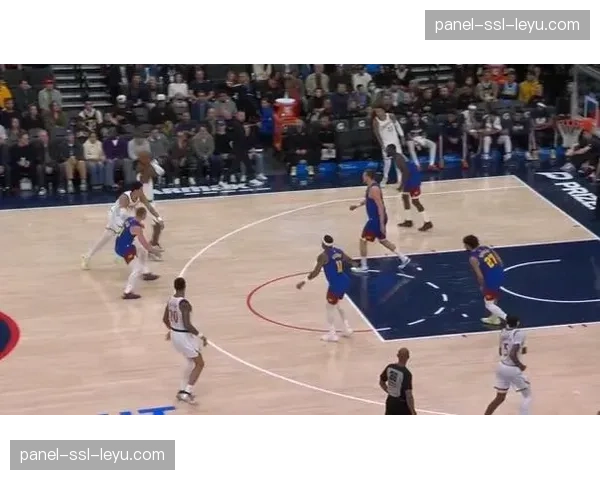 特写镜头：一次24秒进攻时限内，掘金队复杂战术跑位与公牛队简洁挡拆的对比